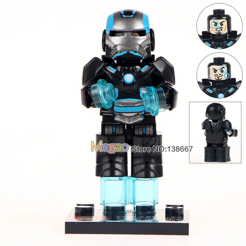 

Building Brick Single Sale MG0003 Custom Armored Iron Man Suit War Machine Inspired Super Heroes Christmas Toys For Children