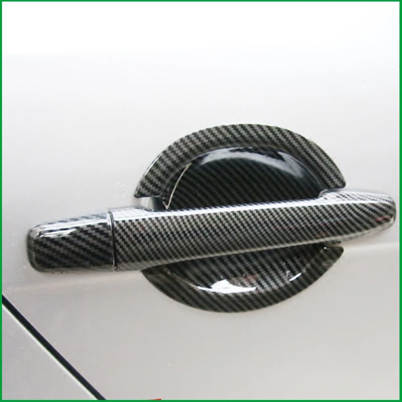 Для Mitsubishi Lancer Sedan EX EVO 2009 2010 2011 2012 2013 2014 2015 ABS углеродная печать дверная ручка Чаша