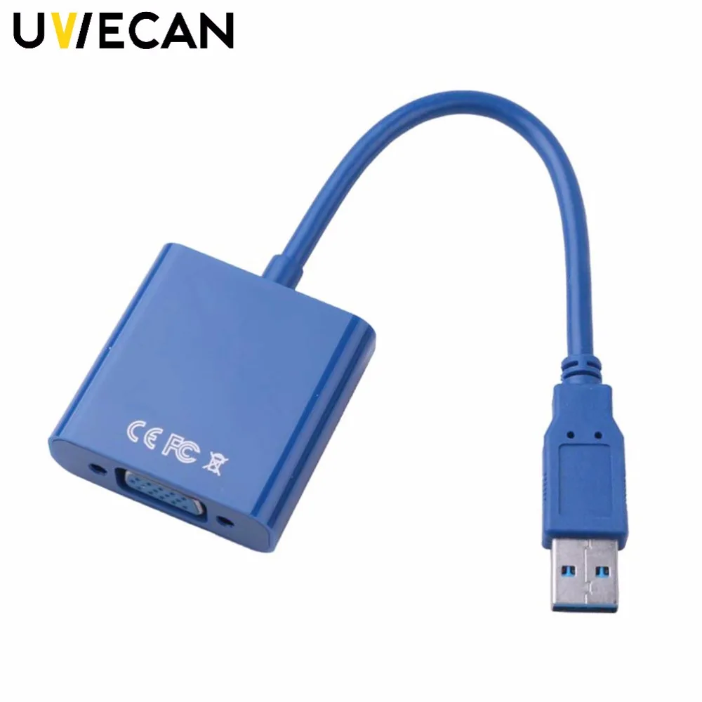 

USB3.0 to VGA Video Graphic Converter Card Display External Cable 4K Connectors Adapter For PC Laptop Windows 8/7/Vistal 1080P