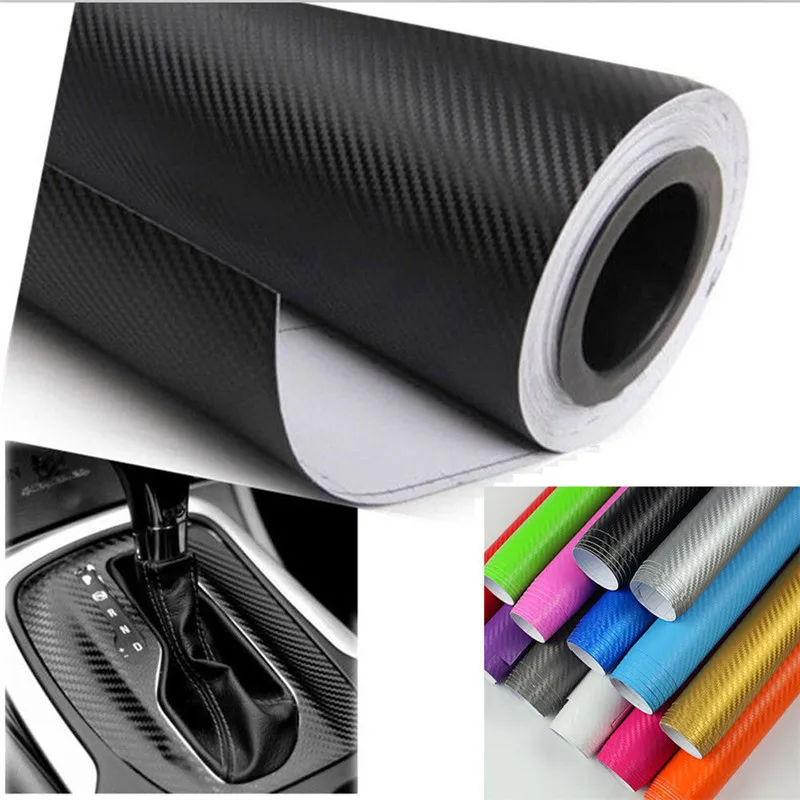 

3D Carbon Fiber Matte Vinyl Film Car Sheet Wrap Roll Sticker Decor Multi Sizes 1Pc
