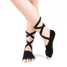 1 пара/лот Йога хлопковые носки повязки противоскользящие носки женские спортивные дышащие танцевальные носки формирование Балетные Носки Лидер продаж