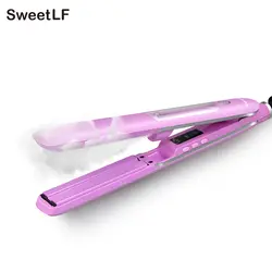 SweetLF Электрический расческа-выпрямитель натуральный инструмент для волос Утюг антистатические анти-ожоги быстрый нагрев Detangler прямые