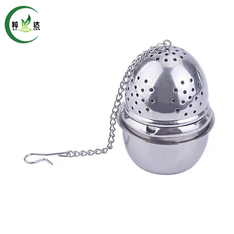 Egg Ball Shaped Tea Infuser Stainless Steel Tea Strainer Filter With Chain Green Tea Toolin Tea