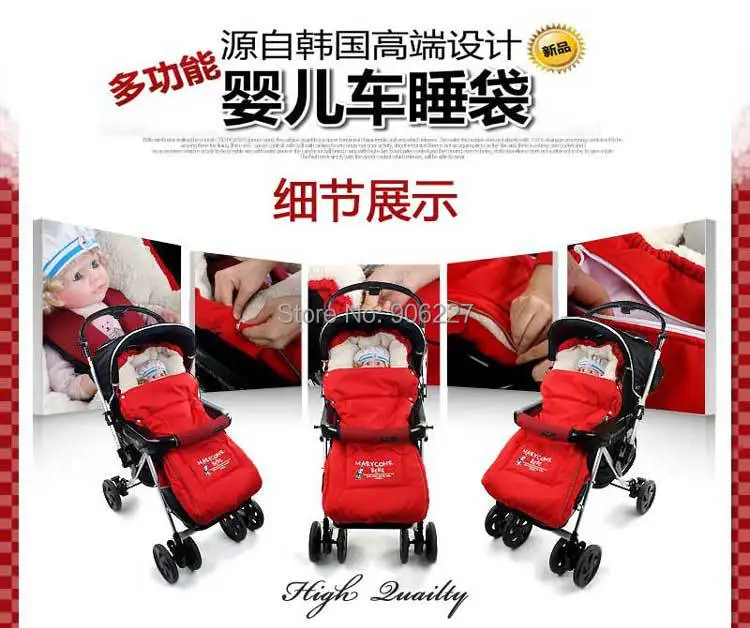 Детский спальный мешок для коляски, конверт для новорожденных, спальный мешок, зимний плотный мех, спальные мешки для автомобиля и детей