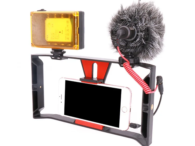 Универсальный портативный кронштейн для камеры для мобильного телефона, видеосъемка в виде живого кролика, стабилизатор для телефона, для iPhone Xs Xr