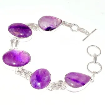 

Amethysts Bracelet , 23.4 cm, B3297