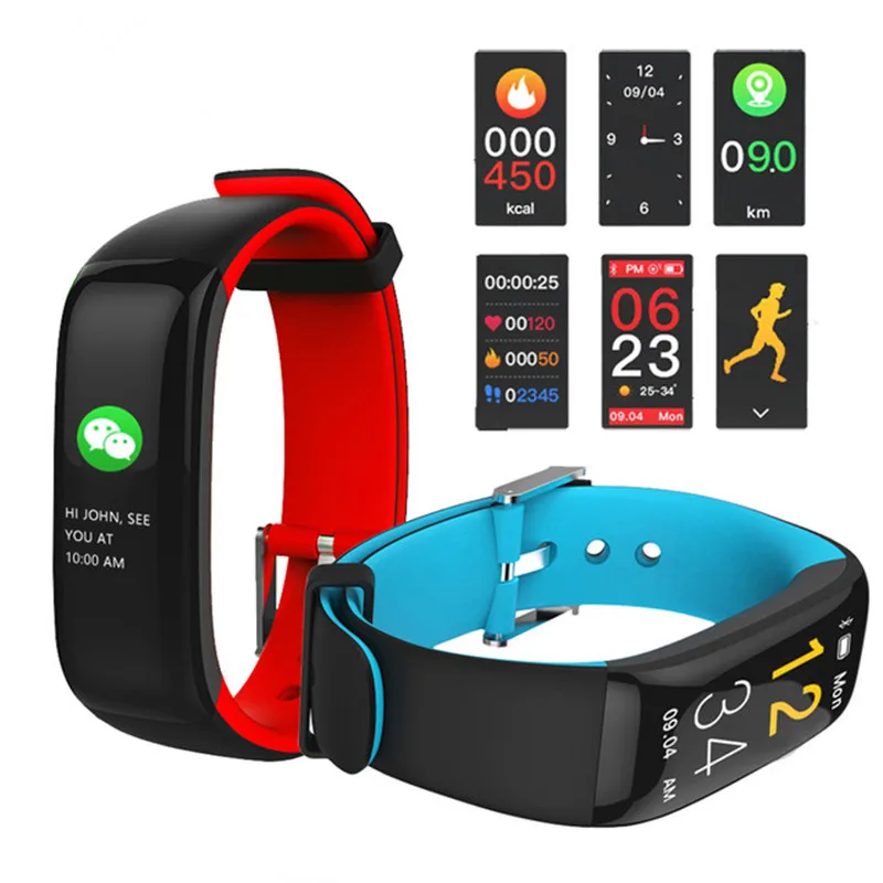 

Sport Smart Band IP67 Waterproof Bluetooth Heart Rate Blood Pressure Monitoring with Color Display Sports Smart Bracelet Watchs