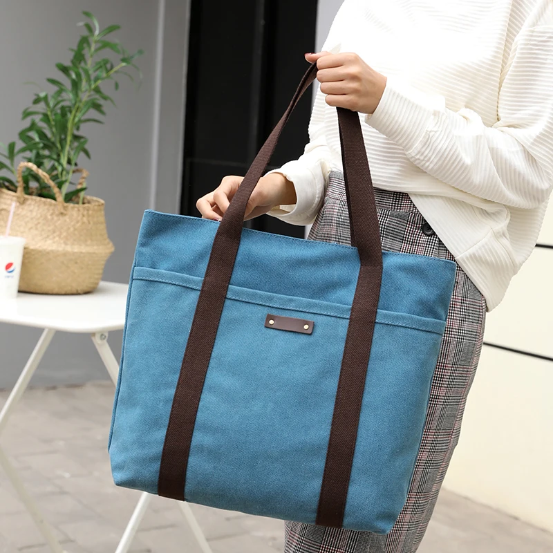 Для женщин сумка Повседневное Винтаж холст высокого Ёмкость большой Satchels