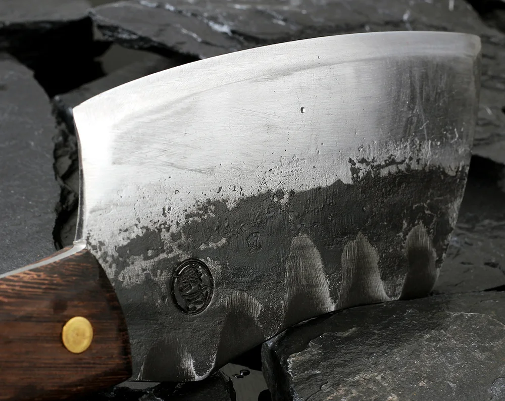  XITUO Full Tang Handmade Chopping Cleaver Butcher Knife High Carbon Clad Steel Kitchen Chef Knife J - 33004928628
