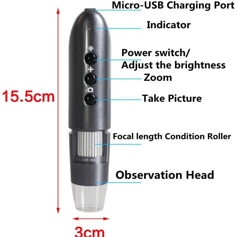1000X WIFI Digital Microscope HD Wifi Photo Video USB Mobile Phone Repairing Microscope Circuit Repair Skin Detection Microscope 1000X WIFI Digital Microscope HD Wifi Photo Video USB Mobile Phone Repairing Microscope Circuit Repair Skin Detection Microscope