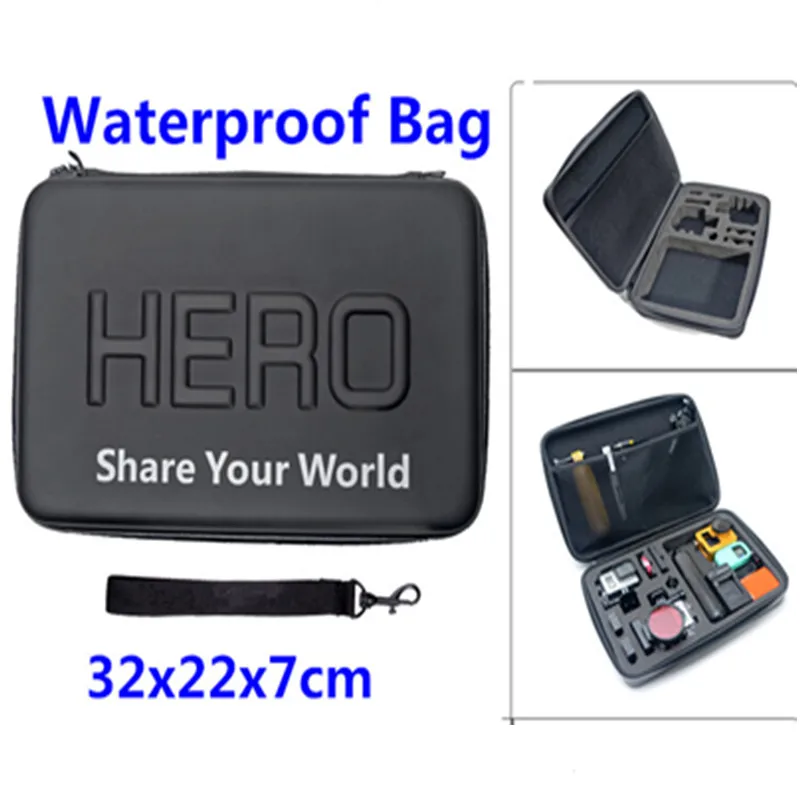 

WaterProof Bag for GoPro Hero 6 5 4 3 Outdoor Portable Bags Case For Go Pro Xiaomi yi 4k Sjcam Sj4000 Action Camera Accessories