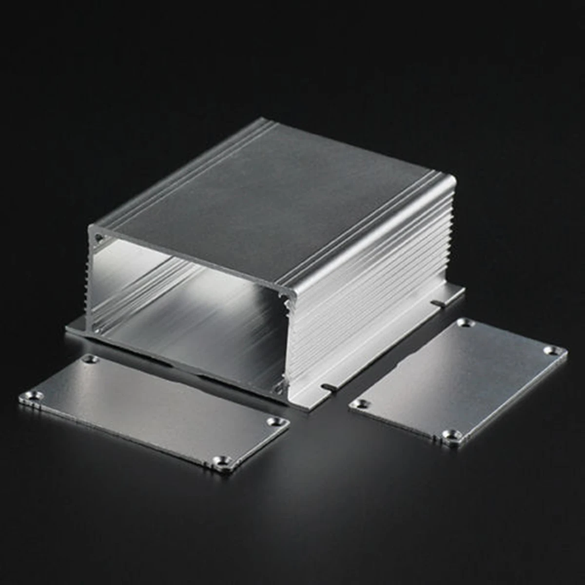 100*46*46mm Silver Aluminum Instrument Box PCB Enclosure Electronic Separable 