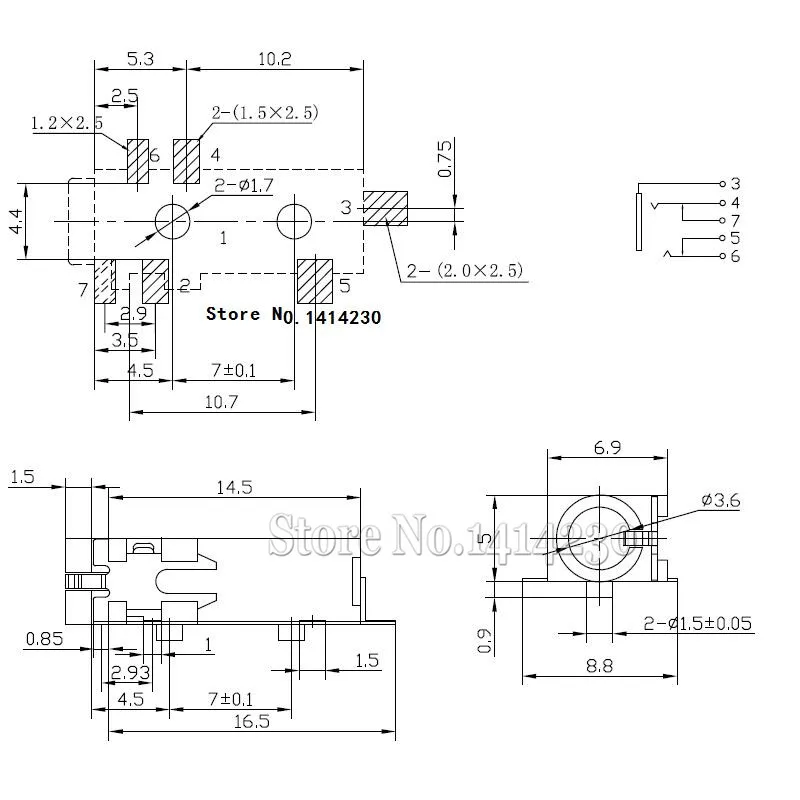 SJ 43514 SMT TR CUI 3 5 мм наушники Stereo Audio Jack 12v разъем SMT|Соединители| |