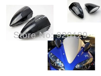 

Black Motorcycle LED Turn Signal Pig Spotter Mirrors for Honda CBR 600 1000 RR