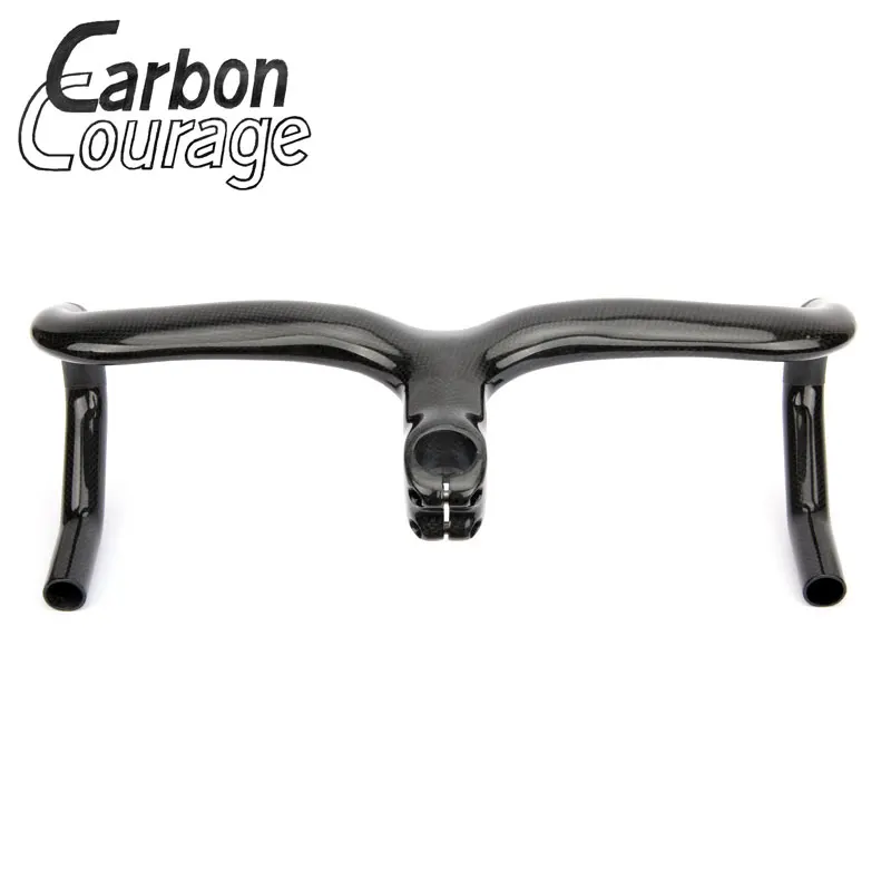 

Factory Price Full Carbon Toray Handlebar Road Bike Carbon Handlebar And Integrated With Computer Stem Hole Bicycle Handlebar