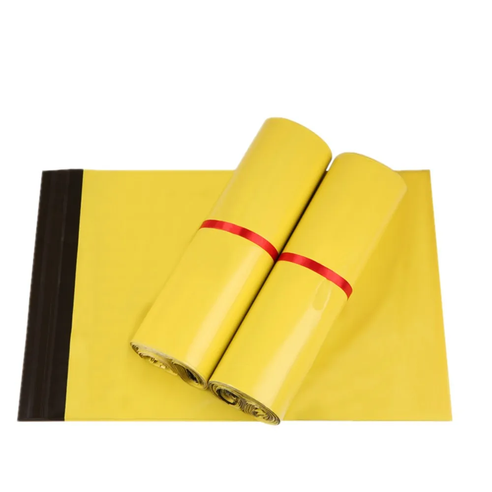 Envelope Packing Bag Self-Adhesive Plastic Poly Mailer 50Pcs/Lot Yellow Mailing Courier Express Packaging Bags Post | Дом и сад