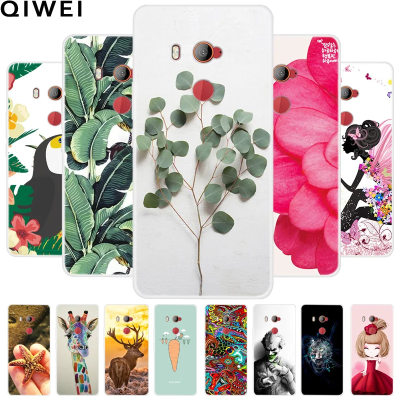 

For HTC U11 Eyes Case 6.0 Inch Floral Flower Soft silicone TPU Back Case For HTC U11 Eyes Phone Cover For HTC U11Eyes Cases Capa