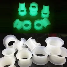 1 pc Velishy Neue 1Pc glow in the dark trommel ohr expansion körper piercing ohr defender ohr stecker und tunnel