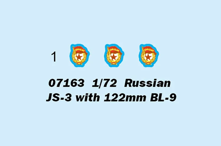 1/72 русский Js-3 бака 122 мм Bl-9 пистолет Военная Униформа статическая модель сборки 07163