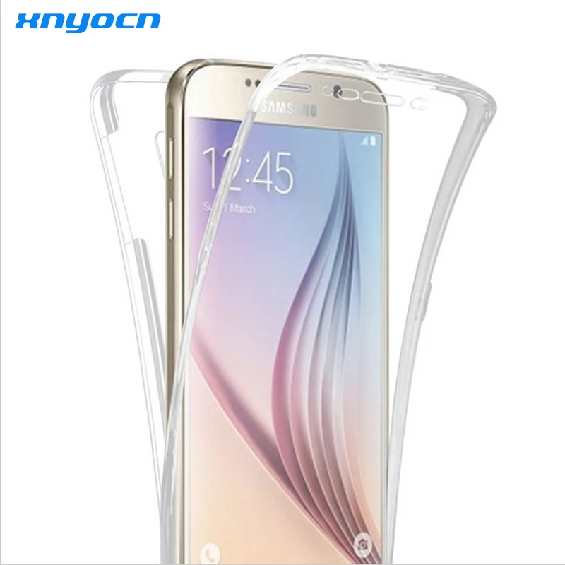

100% Full Body Protection case for Samsung Galaxy S7 edge soft TPU material front + back seamless style no need glass anymore