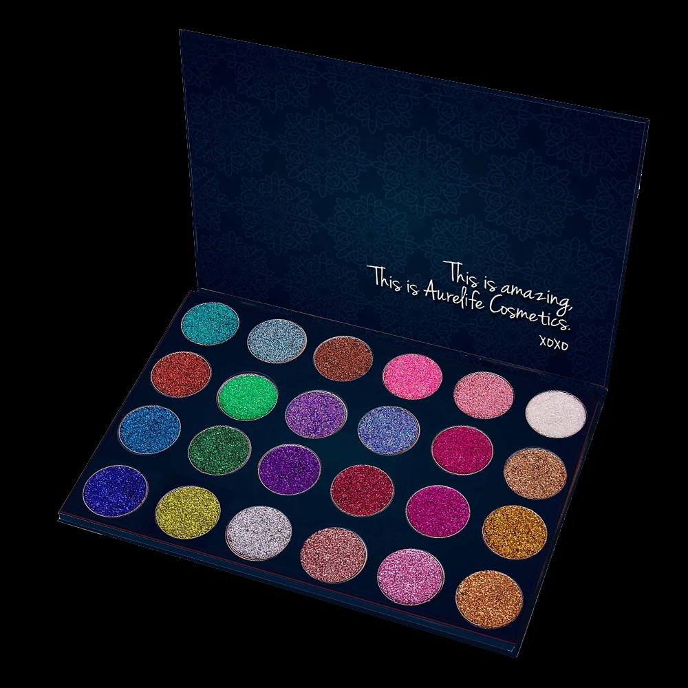 

New Arrival Aurelife Charming Eyeshadow 66 Color Palette Make up Palette Matte Shimmer Pigmented Eye Shadow Powder