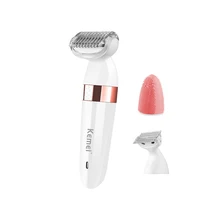 DIDIHOU леди электрическое бритье 3 в 1 беспроводная электробритва и водонепроницаемая щетка для очищения волос тела Вращающийся Массажер набор