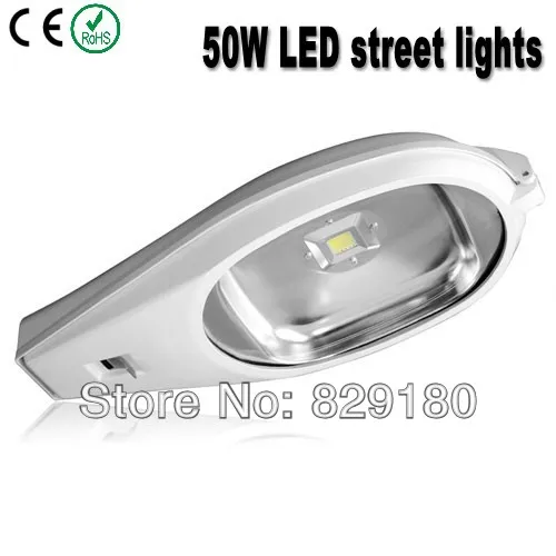 50 w s2 cree straatverlichting 12 v 24 v buitenverlichting, 110-240 v led-straatverlichting ip65 solar led straat lamp