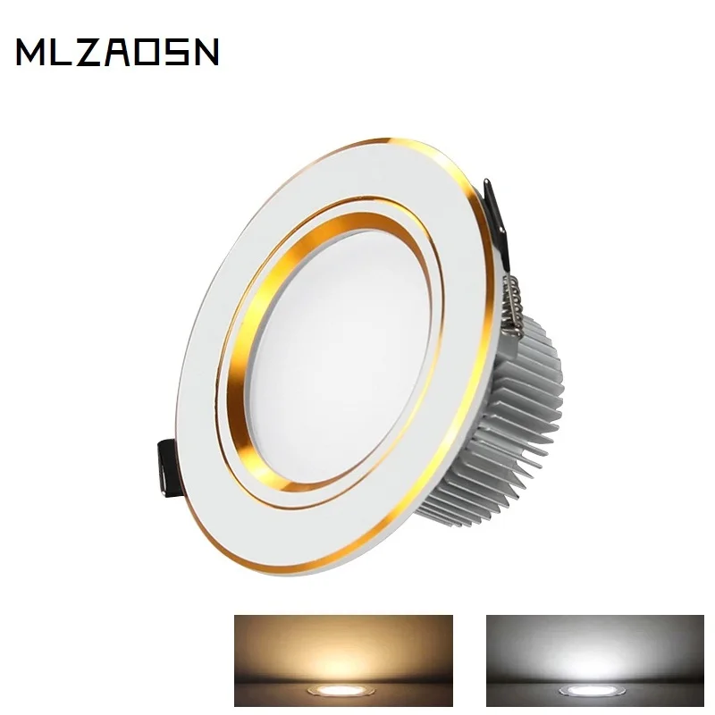 Led 2.5 4 Inch downlight gold plated highlight lamps intelligent