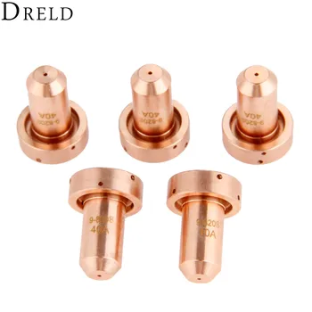 

DRELD 5Pcs Plasma Nozzle Tip 9-8208 For SL60 SL100 Plasma Cutter Torch Consumables Accessories 40A Welding Soldering Supplies