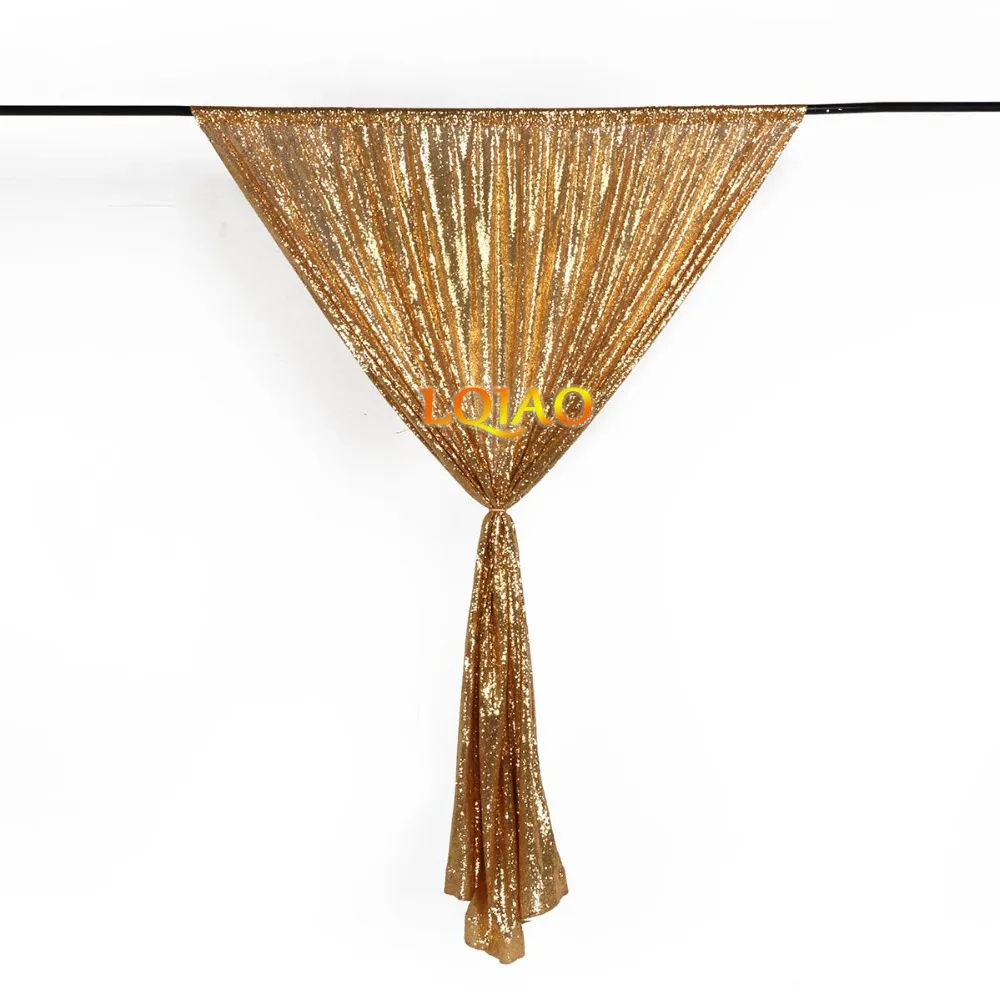 Gold Sequin Curtain Backdrop-001