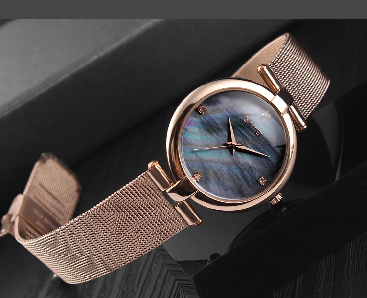 SKMEI 9177 Ladies Quartz Waterproof Watch Simple Stainless Steel Strap  Female Clock Fashion Dress Women Watches Relogio Feminino - AliExpress  Watches
