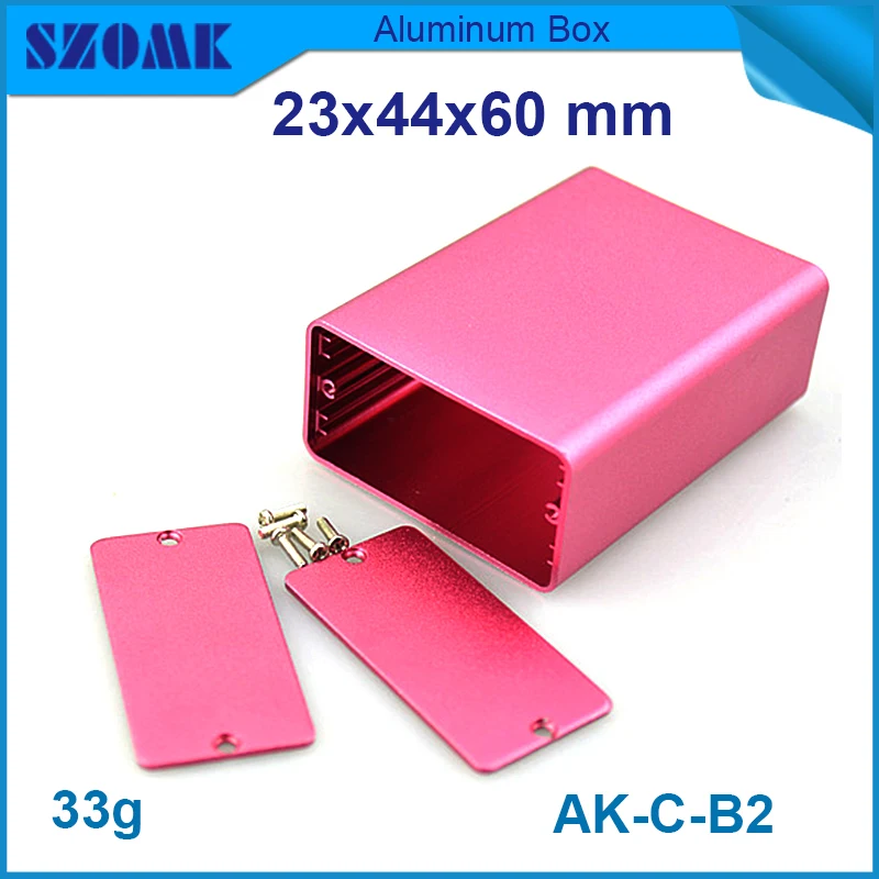 

4pcs/lot extruded aluminum carring enclosures20x40mm black distribution box aluminum housing case