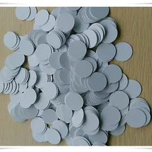 200 шт./лот 25 мм Диаметр RFID Монета Тип круглая карта тег стикер 125 кГц TK4100 EM4100 только для чтения Совместимость EM4100 ПВХ Материал