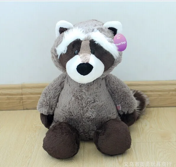 

cute plush raccoon toy big tail raccoon doll lovely hug raccoon gift toy about 42cm