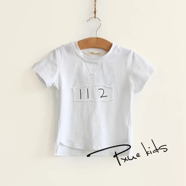 

2016 New Children Clothes Short Sleeve Tops Tees T-shirt Boys girls Summer Wear Comfortable Cotton Quality fashion Patch Design