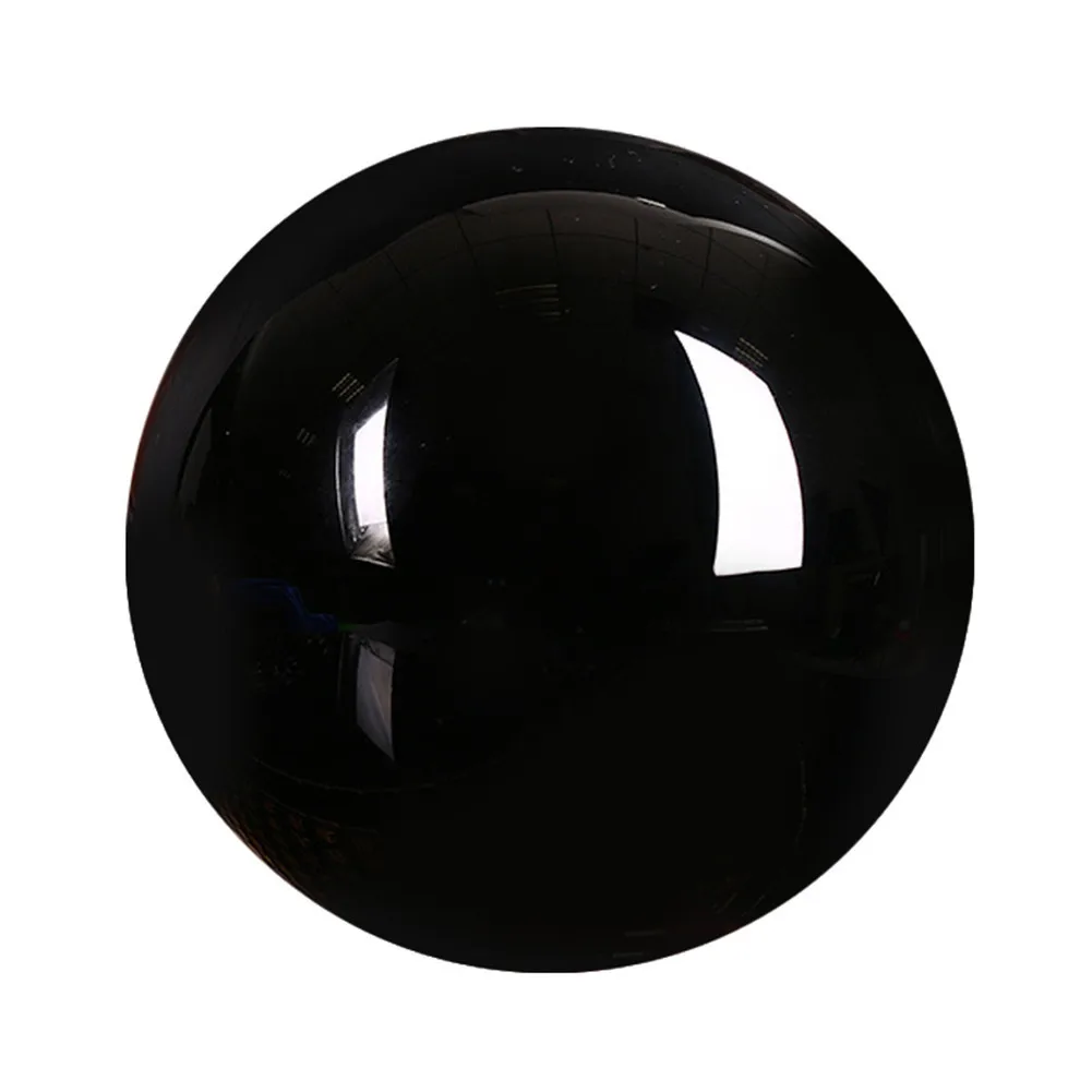 Прозрачный натуральный кварц хрустальные сферические шары черный обсидиан Сферический хрустальный шар для украшения дома 4 цвета Прямая поставка - Цвет: A