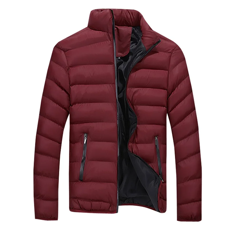  Winter 7 Colors men Parkas Jacket Brand Casual Mens Jackets and coats S-4XL Size Jacket Male Clothi