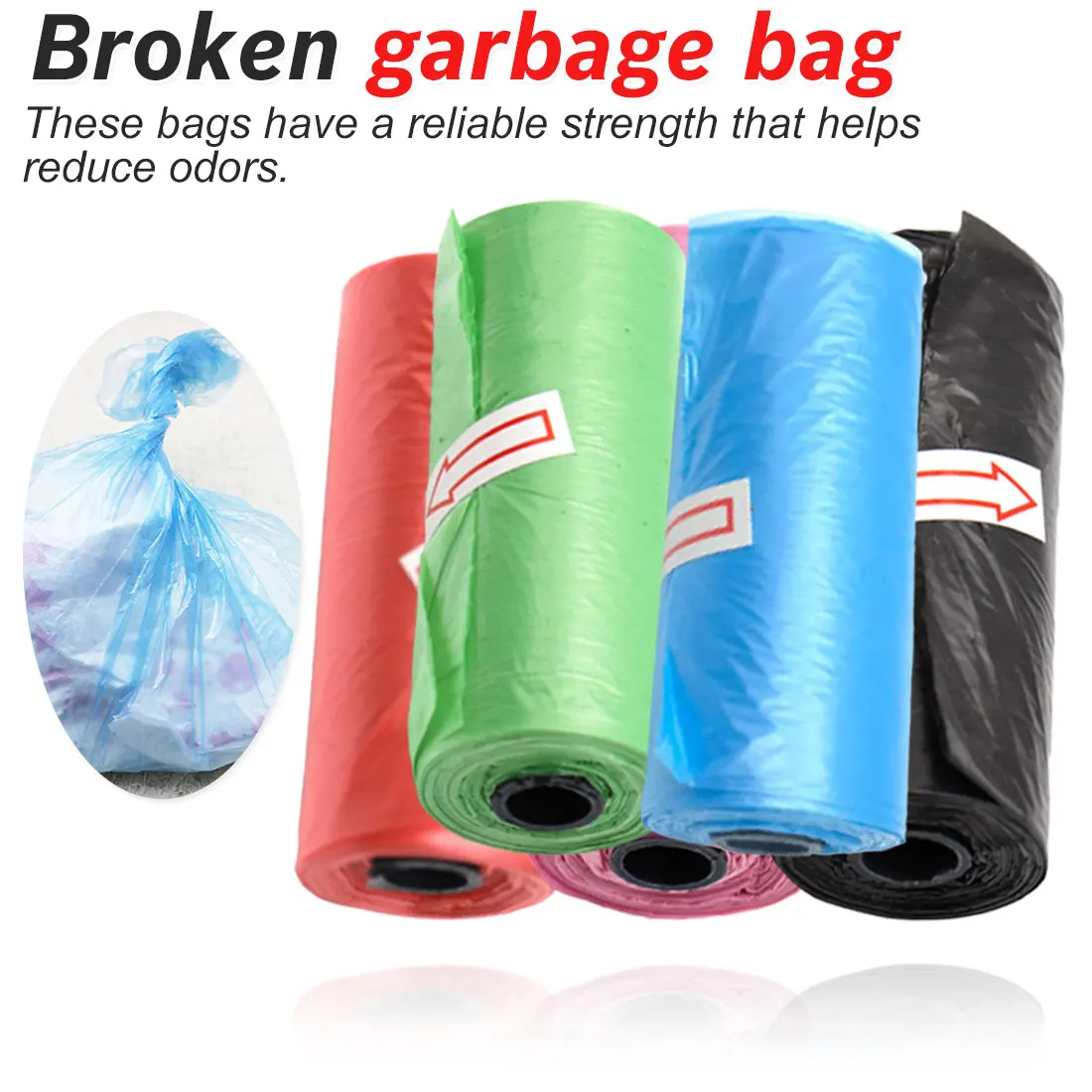 

1 Rolls Paw Printing Dog Poop Bag Large Cat Waste Bags Doggie Outdoor Home Clean Refill Garbage Bag
