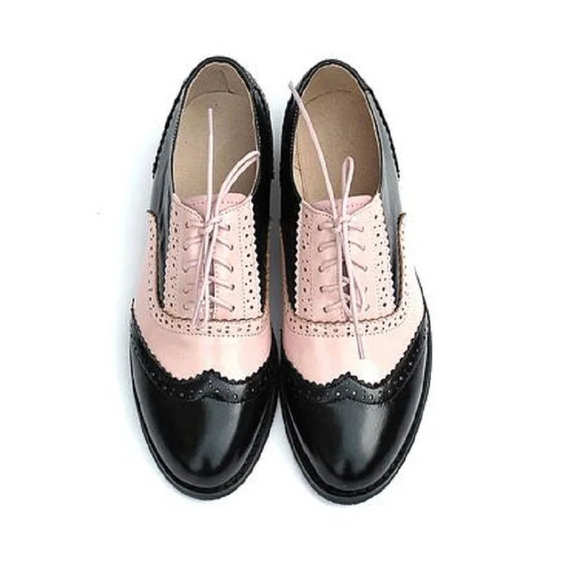 Pink Heel Brogue Oxford Womens Shoe Size Pink Heel Brogue Oxford Womens Shoe Size