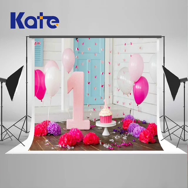 5x7ft Kate Newborn 1st Happy Birthday Background Photography