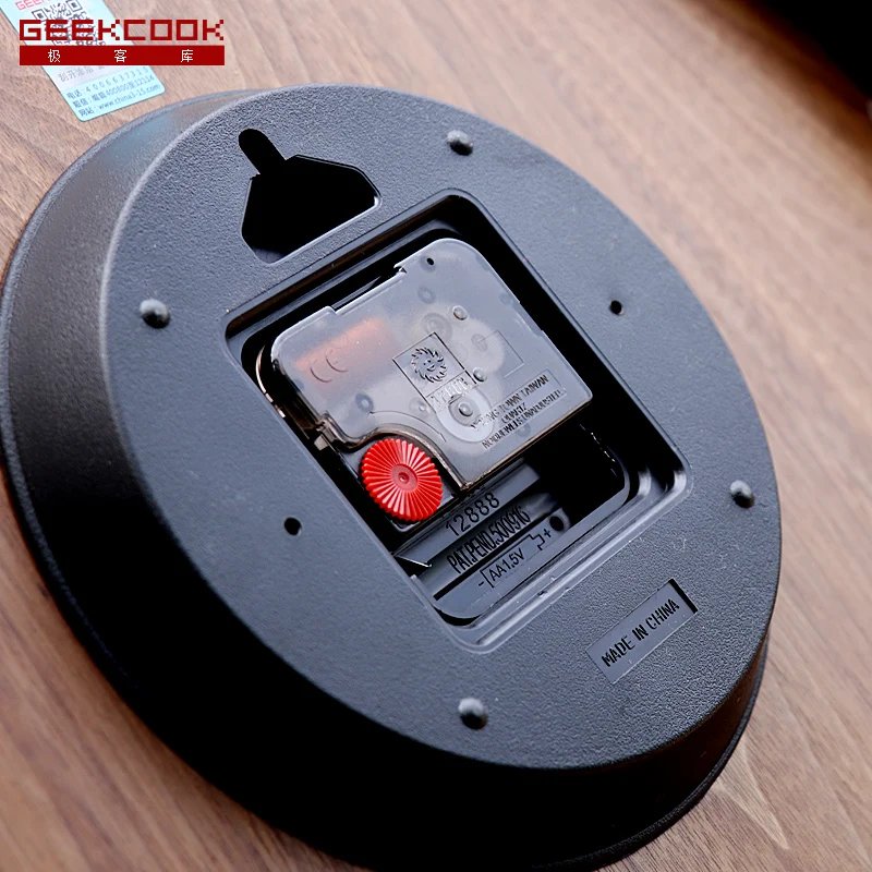 GeekCook 14 дюймов не отражающие деревянные настенные часы реверси простые спальные