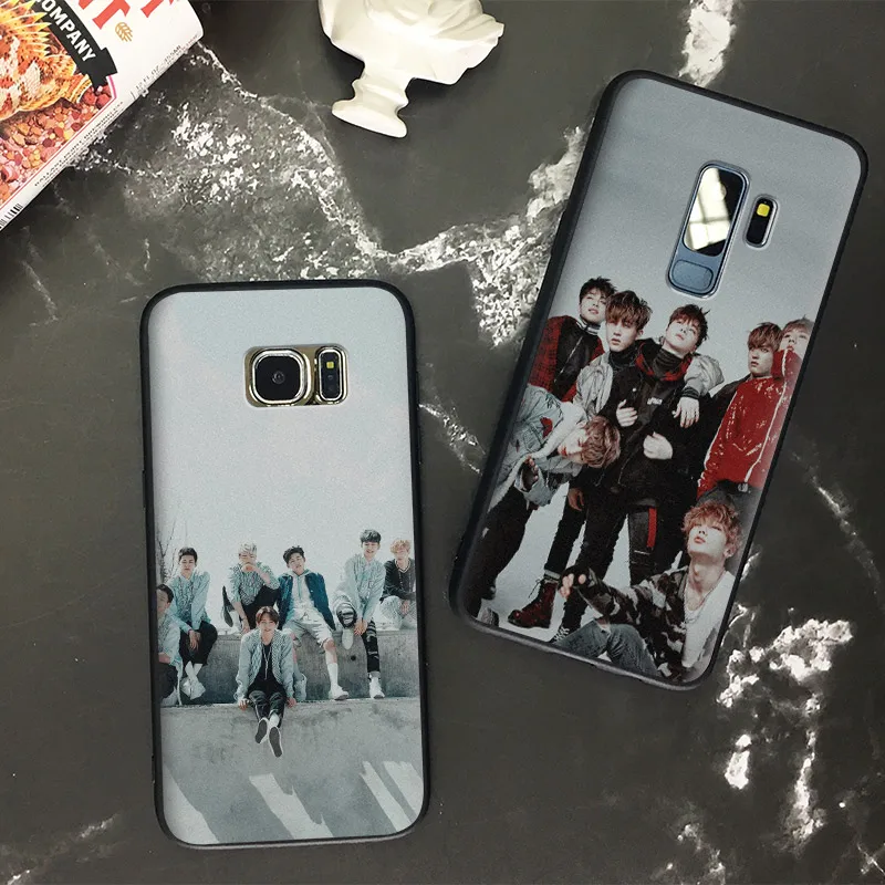 

ikon kpop Boy band Aesthetic Soft Silicone Phone Case Cover Shell For Samsung S7 Edge S8 S9 Plus Note 8 9