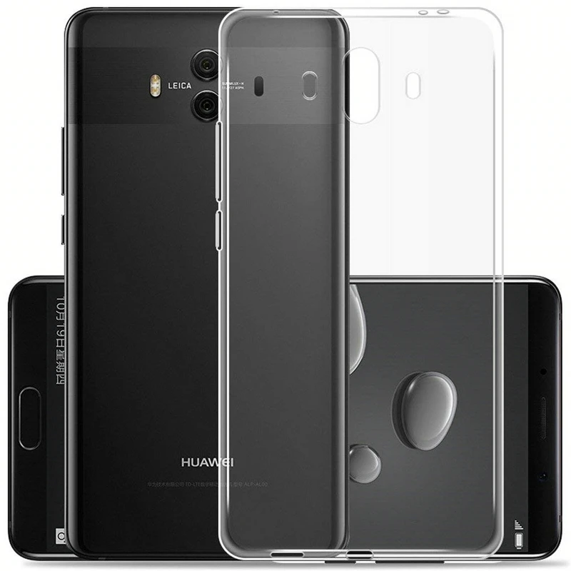 

Case For Huawei Mate 10 TPU Silicon Durable Clear Transparent Soft Case for Huawei Mate 10 Phone protective Back Cover