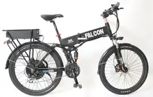 Electric Bicycle 48V 1000W Motor 48V 20Ah Li-ion Battery Flat Alumnium Case Ebike Double-Layer Rear Rack + LCD Display