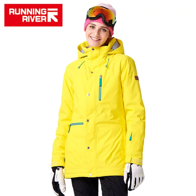 US $136.59 RUNNING RIVER Brand Women Snowboard Jackets For Winter Warm Midthigh Outdoor Sports Clothing High 