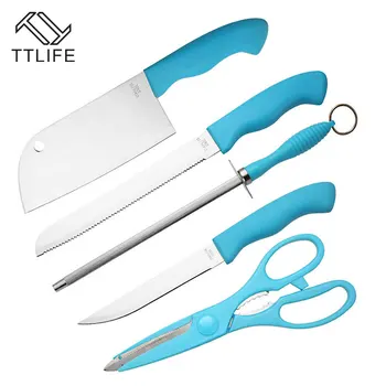 

TTLIFE Green Cooking Tool Set Stainless Steel Non-Stick Kitchen Utensils Set Heat-Resistant Cooking Utensil Set