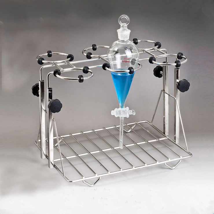 All sizes Up down Stainless steel separating funnel rack Laboratory