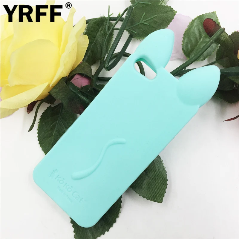 YRFF силиконовый чехол для iphone 4 4G с котом apple милым 3d рисунком мультяшным мышкой