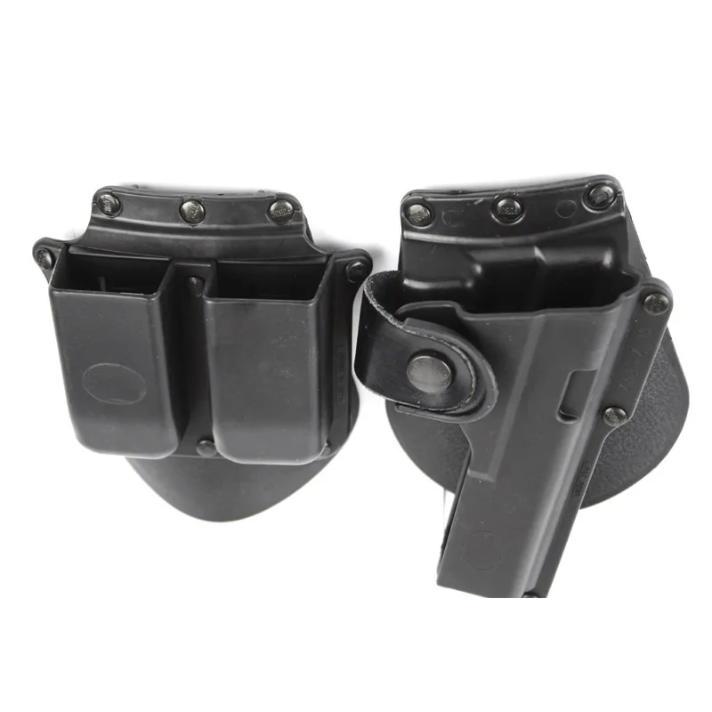Тактическая кобура для пистолета подходит Glock 17/22/23 w/кожаный ремешок с двойным