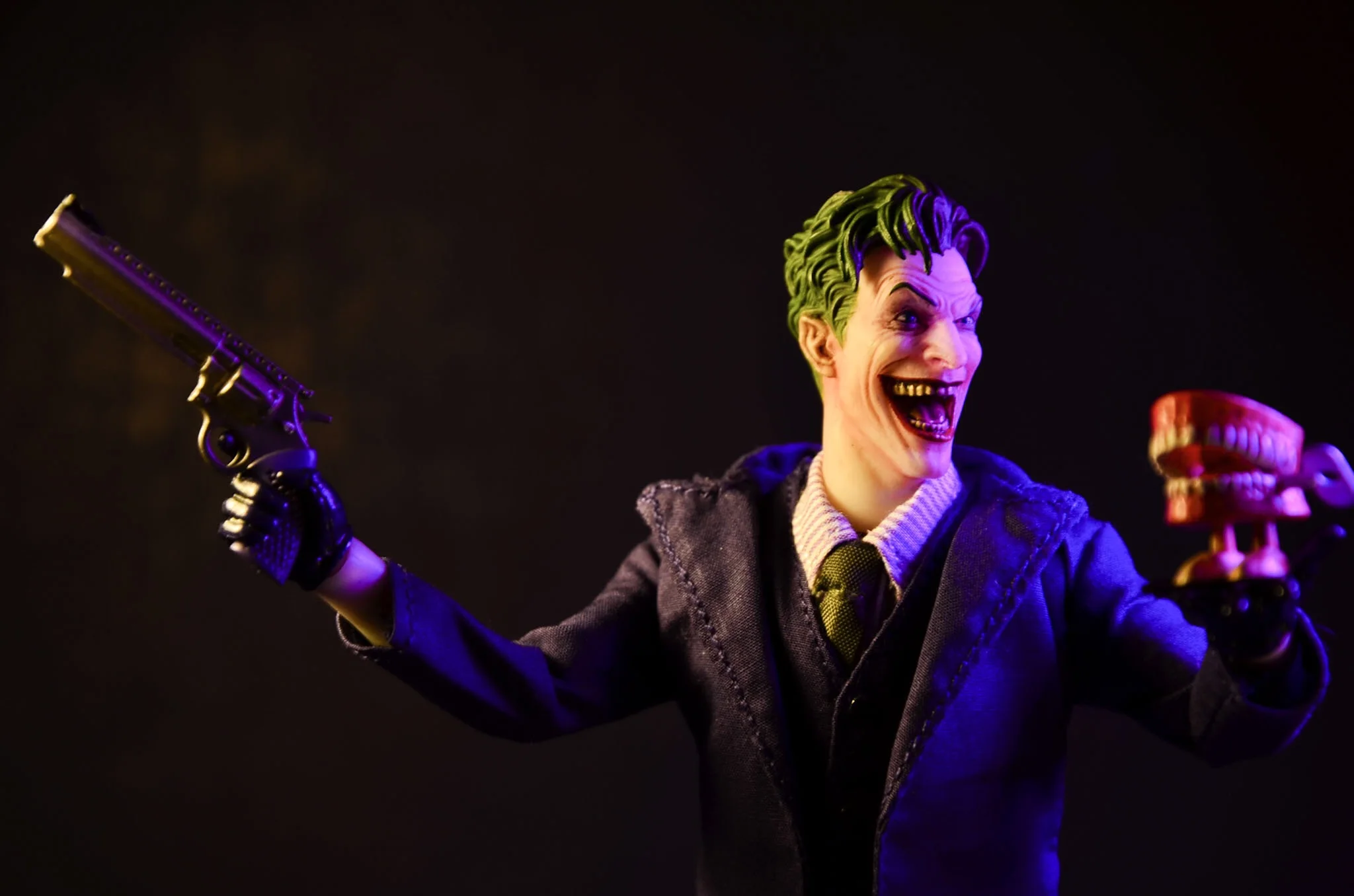  6inch 15cm MEZCO Batman One:12 DC Comics The Dark Knight Batman The Joker Action Figure Model Toy